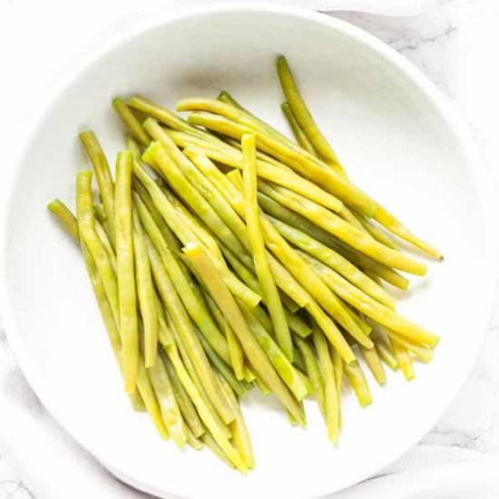 Oven cooked green beans
