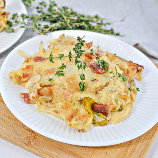 KETO CABBAGE AU GRATIN