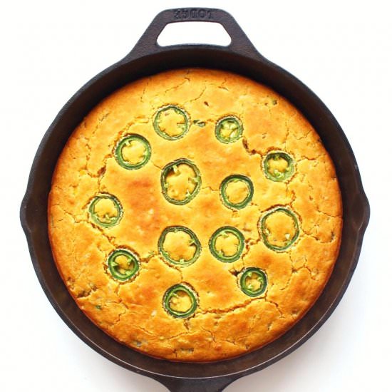 Vegan Jalapeño Cornbread (GF/DF)