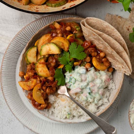 Zucchini Chickpea Curry