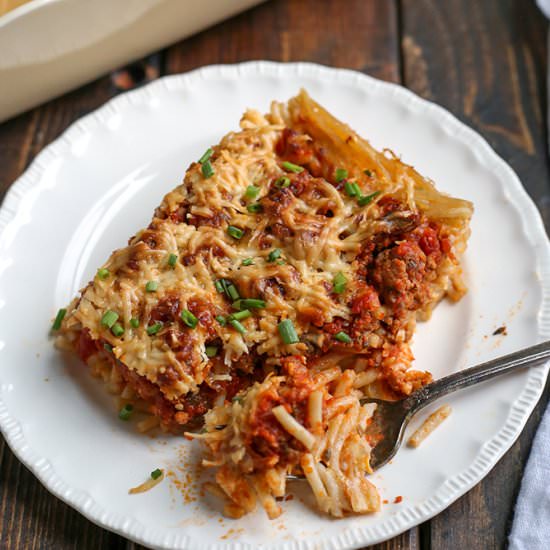 Gluten Free Spaghetti Pie