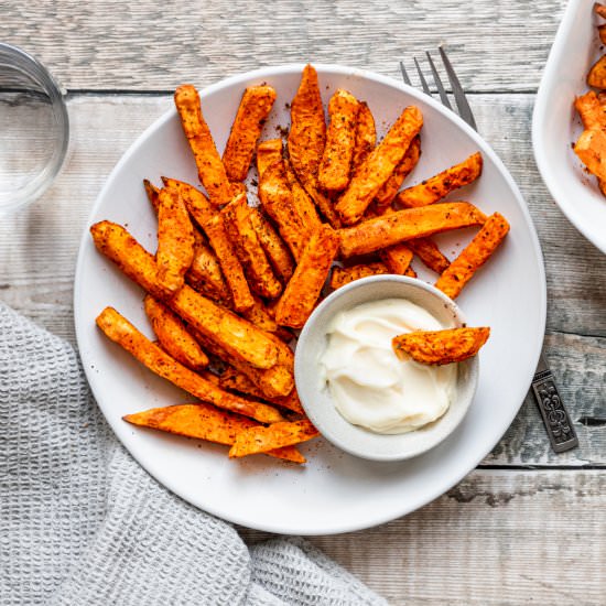 Cajun Sweet Potato Air Fryer Fries