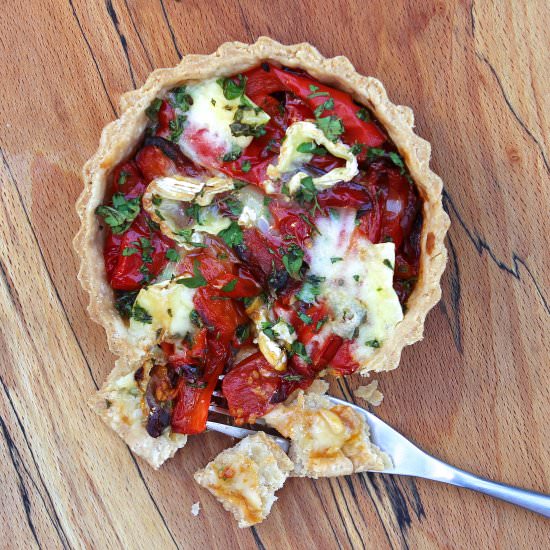 Red Pepper Tart with Tomato