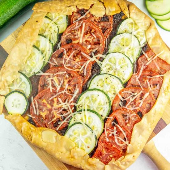 Tomato Zucchini Galette
