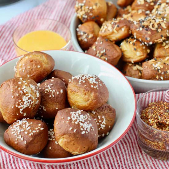 Homemade Soft Pretzel Bites