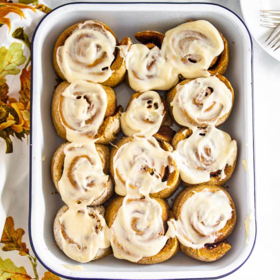 Pumpkin Cinnamon Rolls