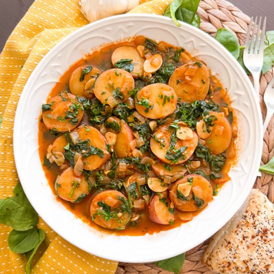 Spanish Spinach & Potatoes