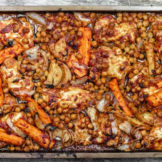 Sheet Pan Smoked Paprika Chicken