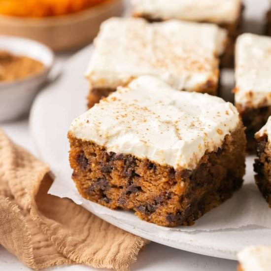 Pumpkin Cake w/Cream Cheese Frostin