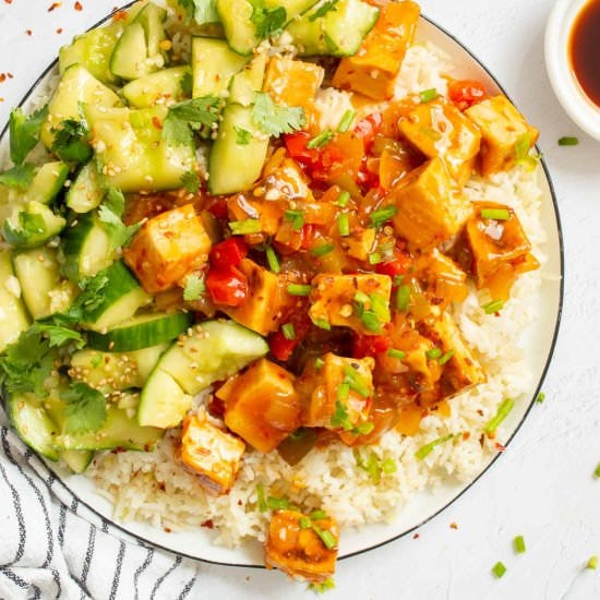Easy Chili Garlic Tofu
