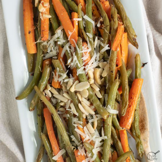 Roasted Carrots and Green Beans