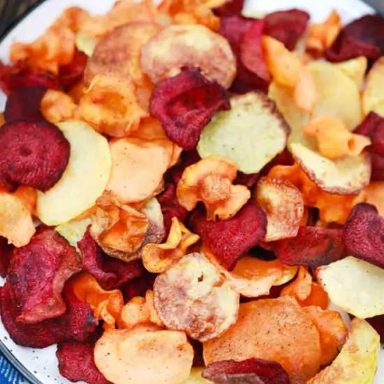 Air Fryer Veggie Chips