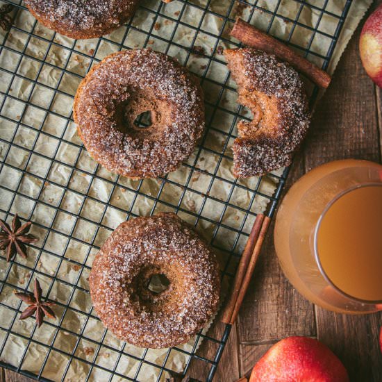 Vegan Baked Apple Cider Donuts