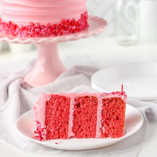 Strawberry Cake with Jello Mix