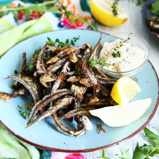 Keto Fried Anchovies