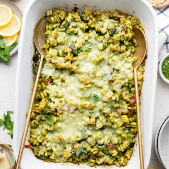 Pesto Baked Pasta