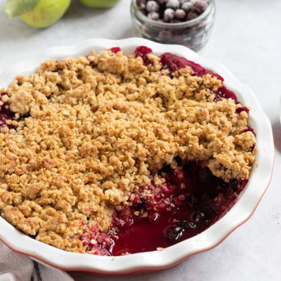 Easy Blackcurrant Crumble