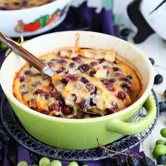 Grape Clafoutis