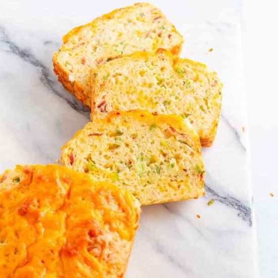 Bacon Cheese Bread (Quick Bread!)
