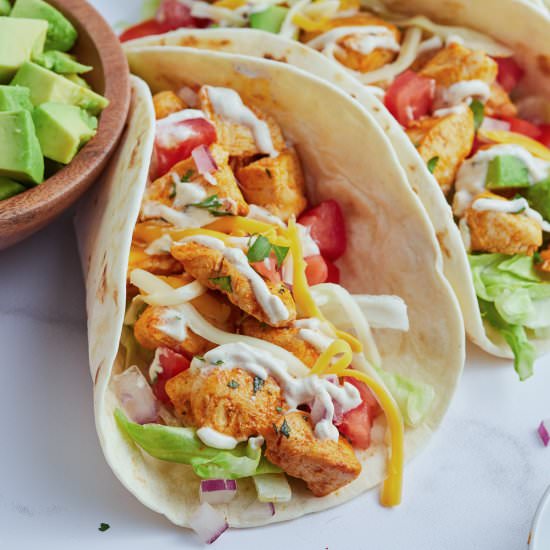 Ranch Chicken Tacos
