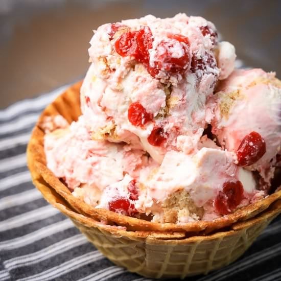 Easy Cherry Ice Cream