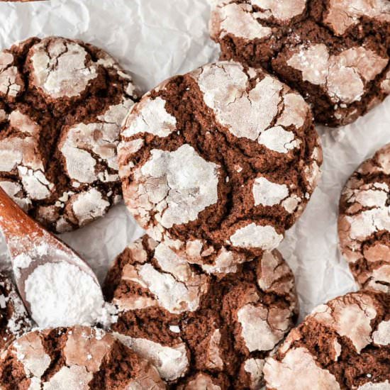 Cake Mix Crinkle Cookies
