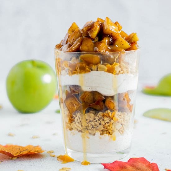 Sugar Free Caramel Apple Trifle