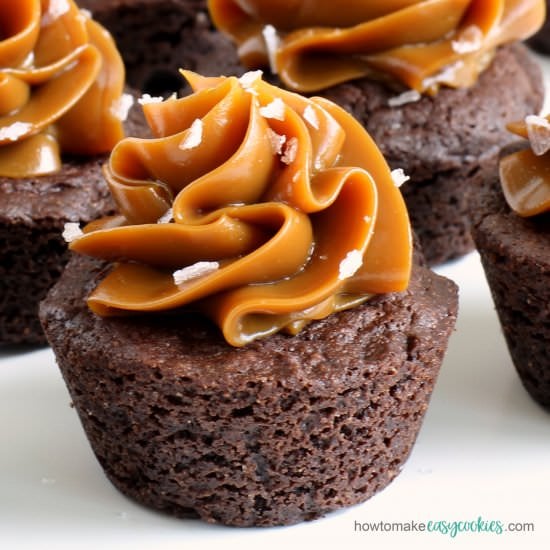 Salted Caramel Cookie Cups