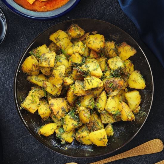 Aloo Suva [Indian Fried Dill Potato