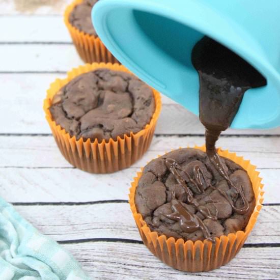 Double Chocolate Protein Muffins