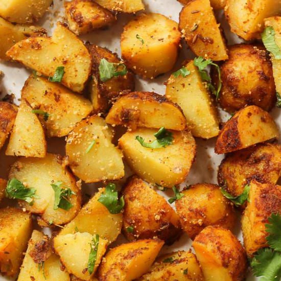 Garlic Roasted Potatoes Recipe