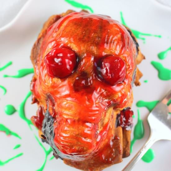 Halloween Skull Cherry Pies