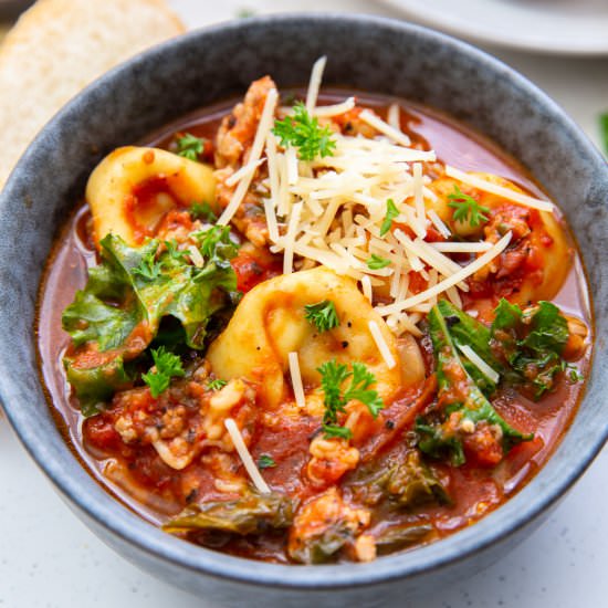 Sausage Tortellini Soup