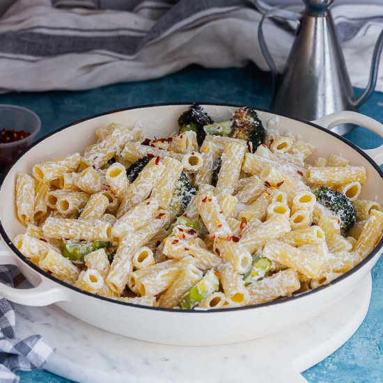 lemon ricotta pasta with broccoli