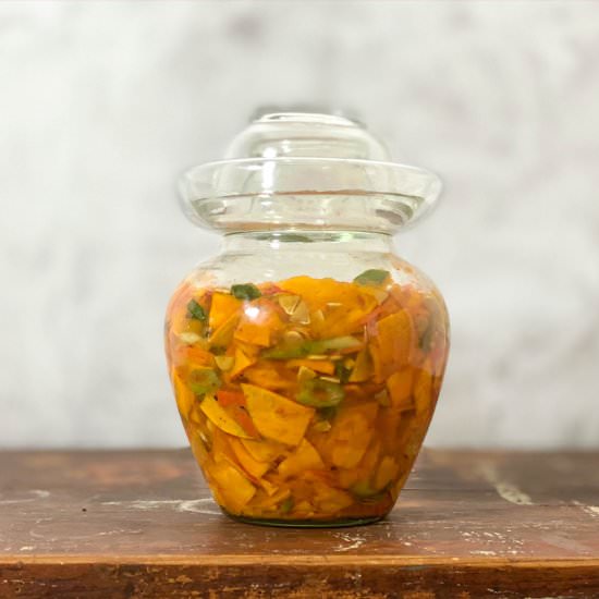 Pumpkin Kimchi, vegan