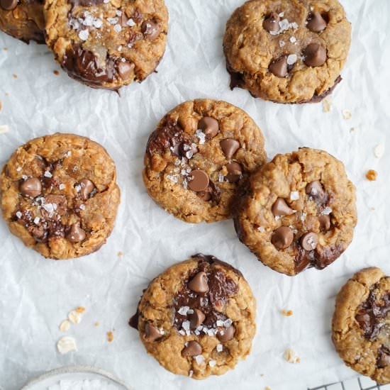 Flourless Peanut Butter Oat Cookies