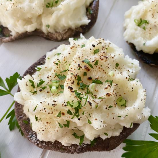 Mashed Potato Stuffed Mushrooms