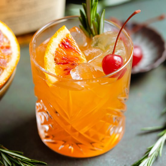 Blood Orange Old Fashioned