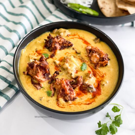 Punjabi Kadi With Air Fryer Pakora