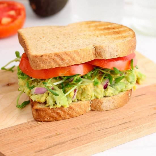 Chickpea Avocado Sandwich