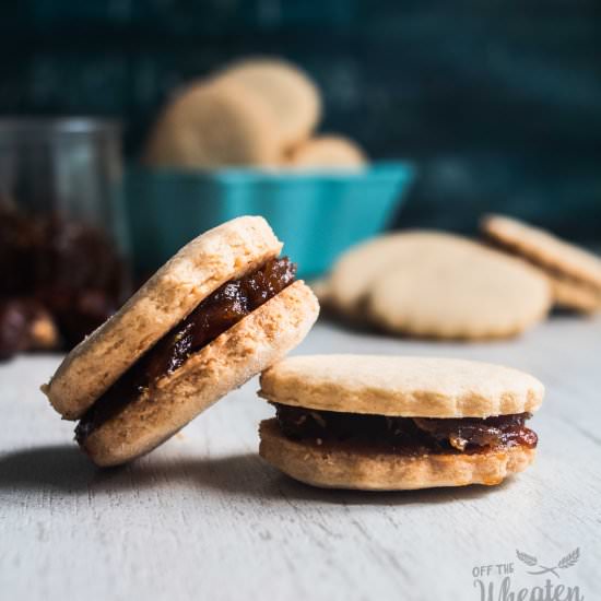 Gluten Free Date Sandwich Cookies
