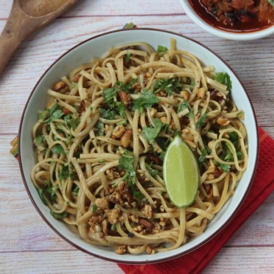 Creamy Coconut Noodles with Peanuts