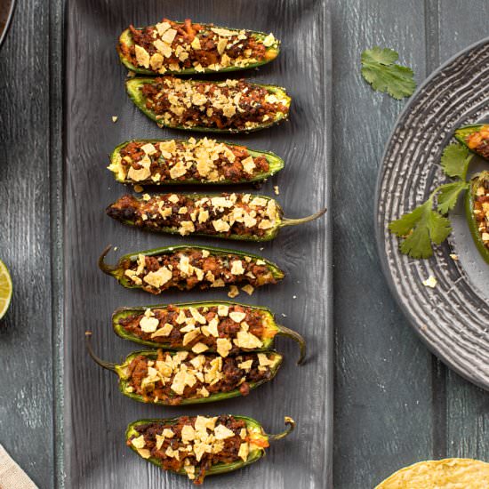 Meatless Taco Jalapeno Poppers