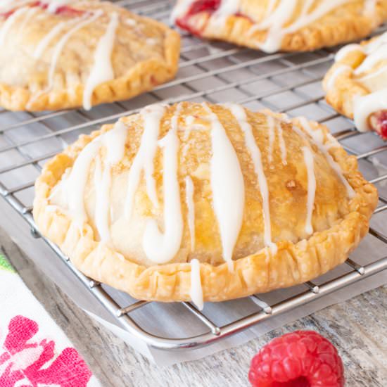 Glazed Raspberry Hand Pies