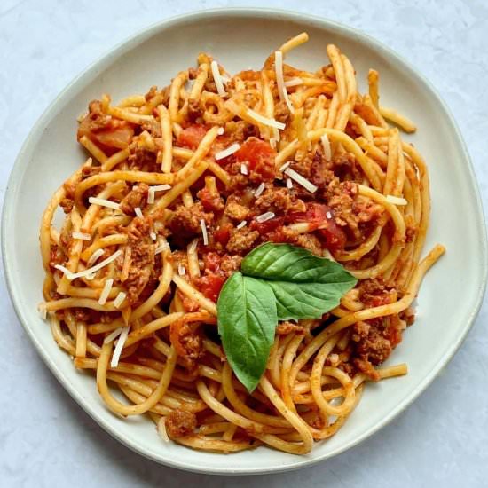 Vegan Baked Spaghetti