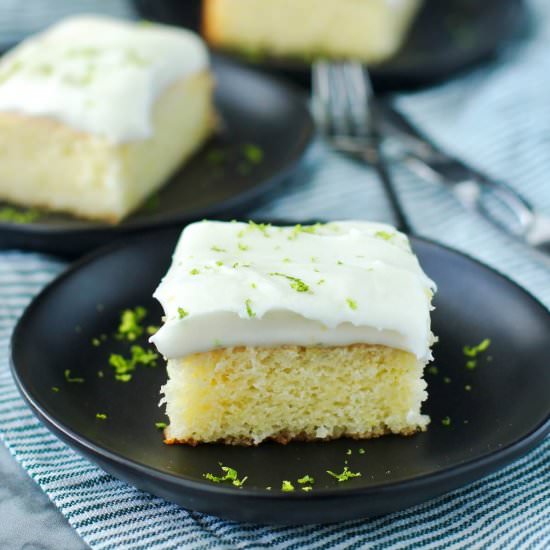 Lime Cake & Cream Cheese Frosting