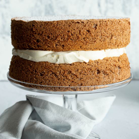 Ginger Fluff Sponge Cake