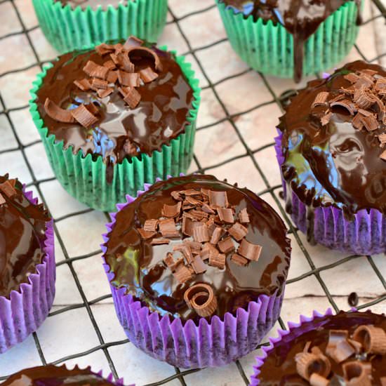Vegan Chocolate Courgette Cupcakes