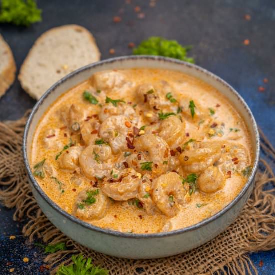 Creamy Garlic Paprika Shrimp