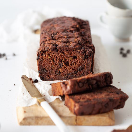 Vegan Chocolate Zucchini Bread